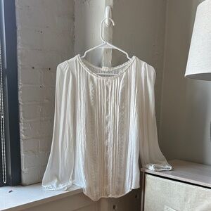 GAP White Blouse with Delicate Details
